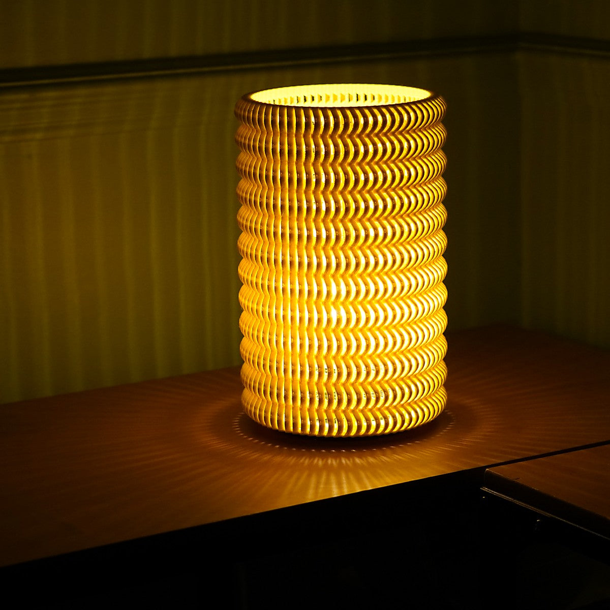 a lamp that casts shadows 