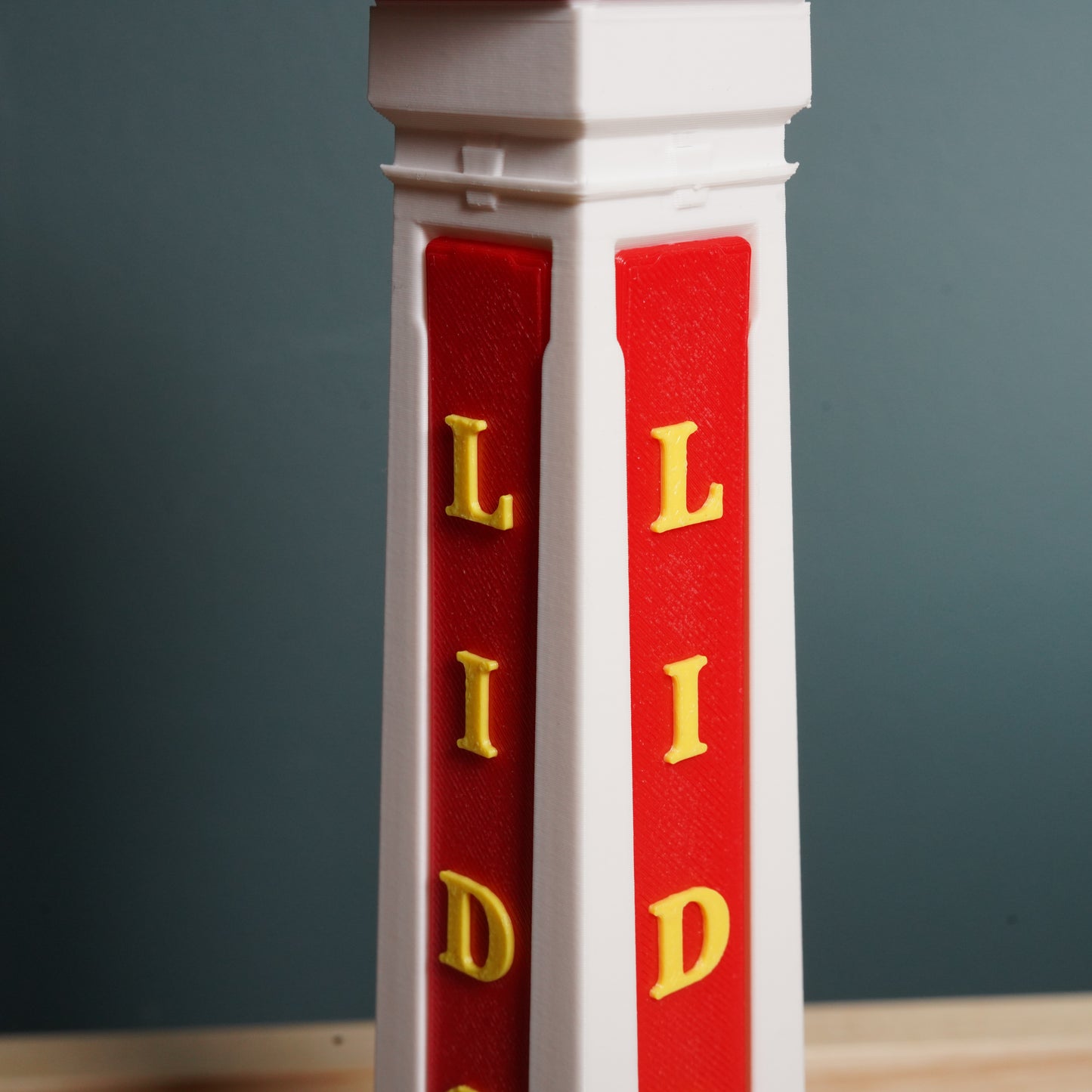 Close-up detail view of the Margate Lido model - 18cm tall