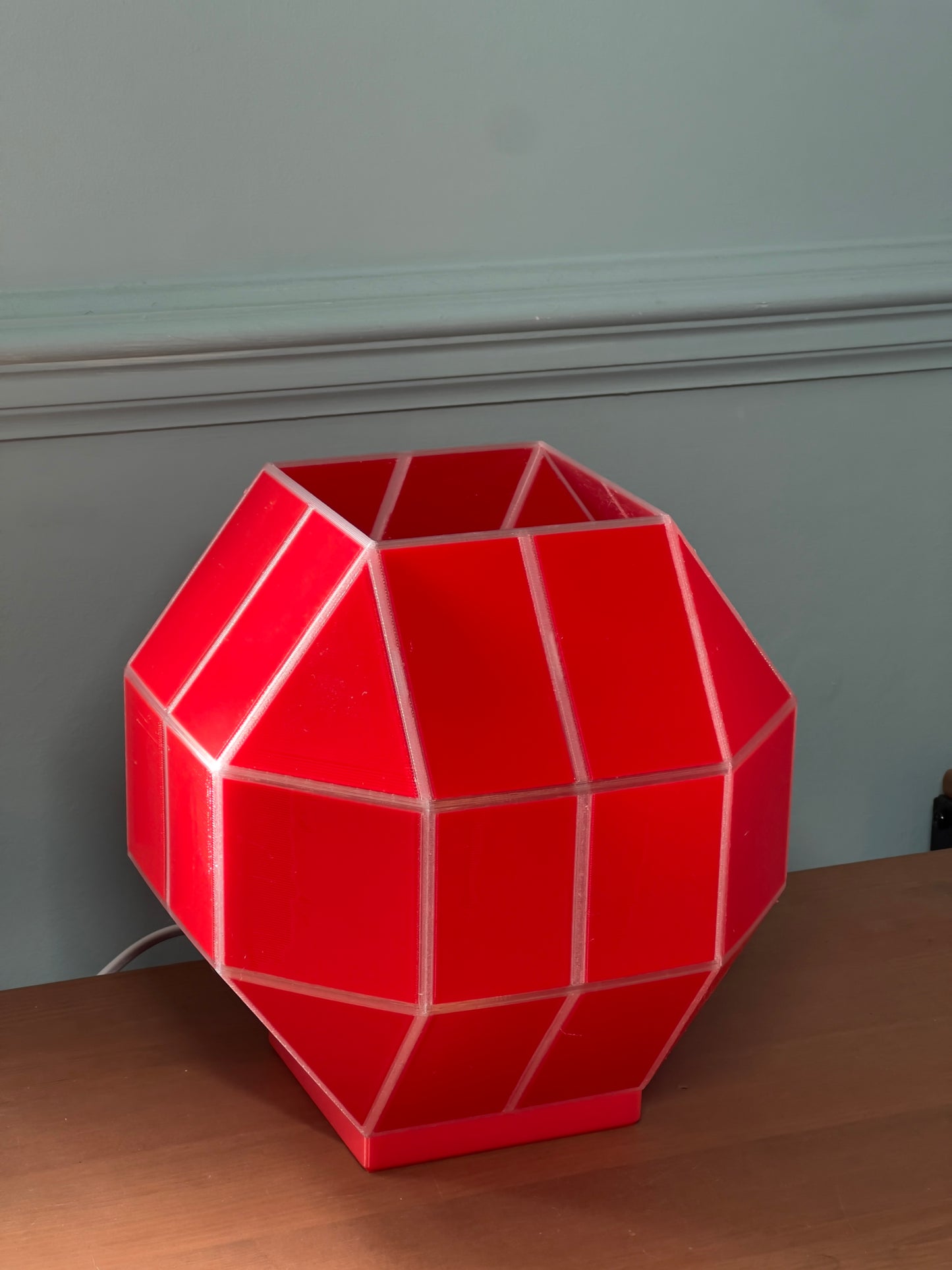 a table lamp inspired by the top of the Margate Lido sign